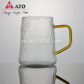 Nueva jarra de agua de vidrio de borosilicato con acero inoxidable